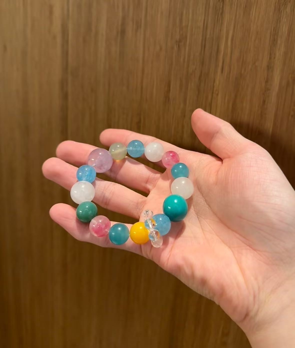 Tranquil Energy: Vibrant Amazonite & Clear Quartz Bracelet Set | Communication and Serenity